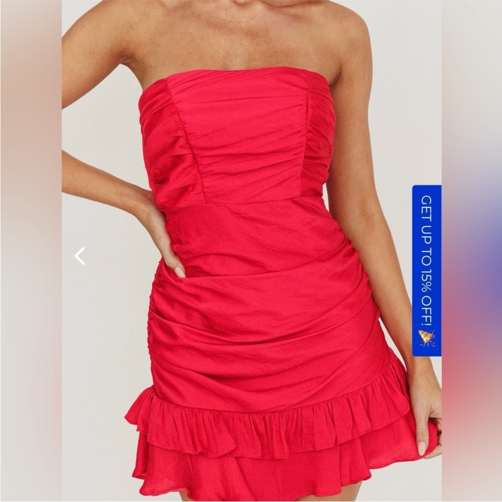 Strapless Red Dress
